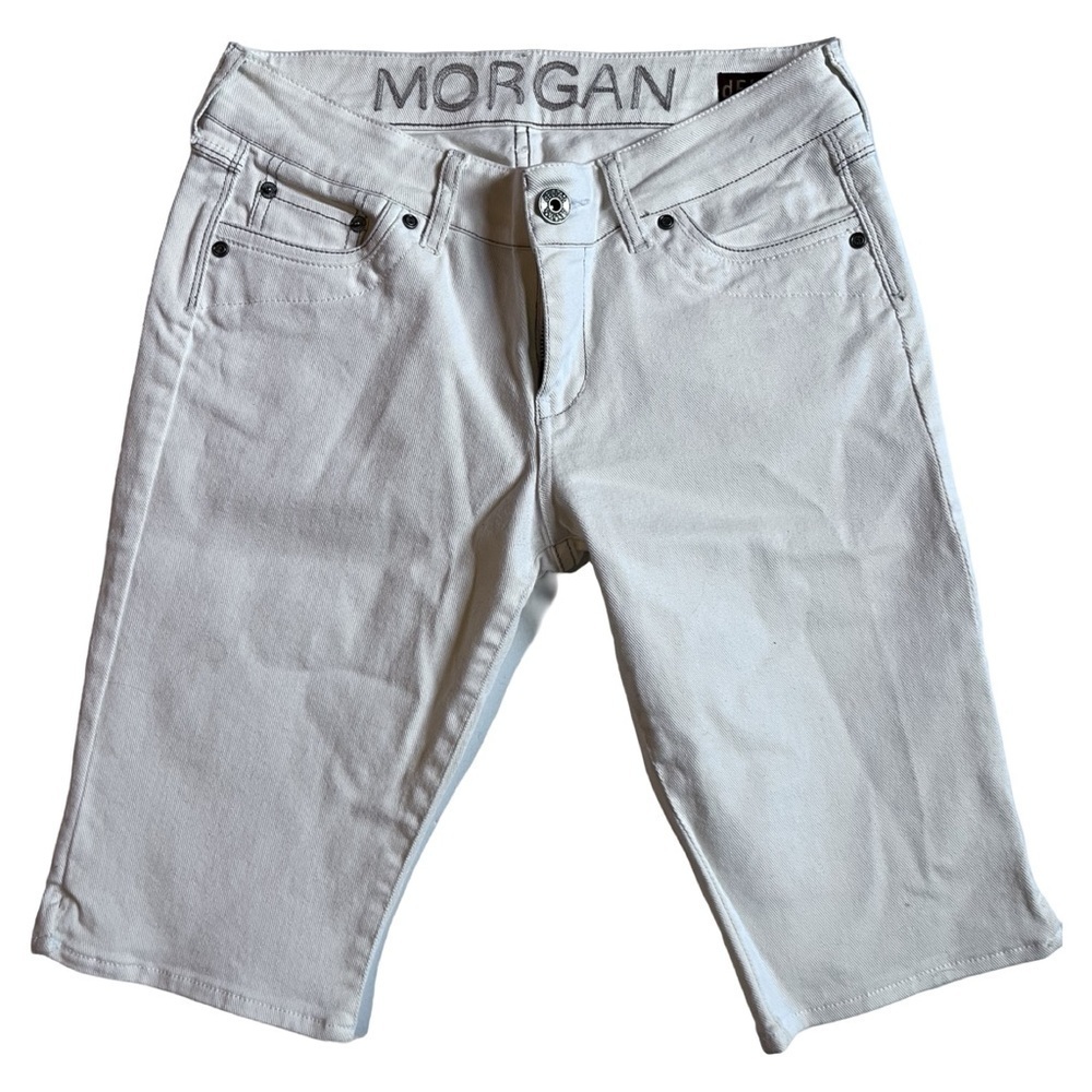 Y2K dELiA*s Morgan Off White Denim Bermuda Shorts
